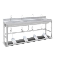 304sS Veterinary Foot-Operated Surgical Scrub Sink
