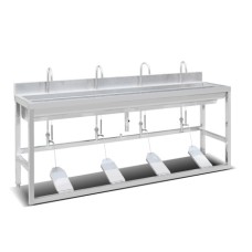 304sS Veterinary Foot-Operated Surgical Scrub Sink 304sS Veterinary Foot-Operated Surgical Scrub Sink