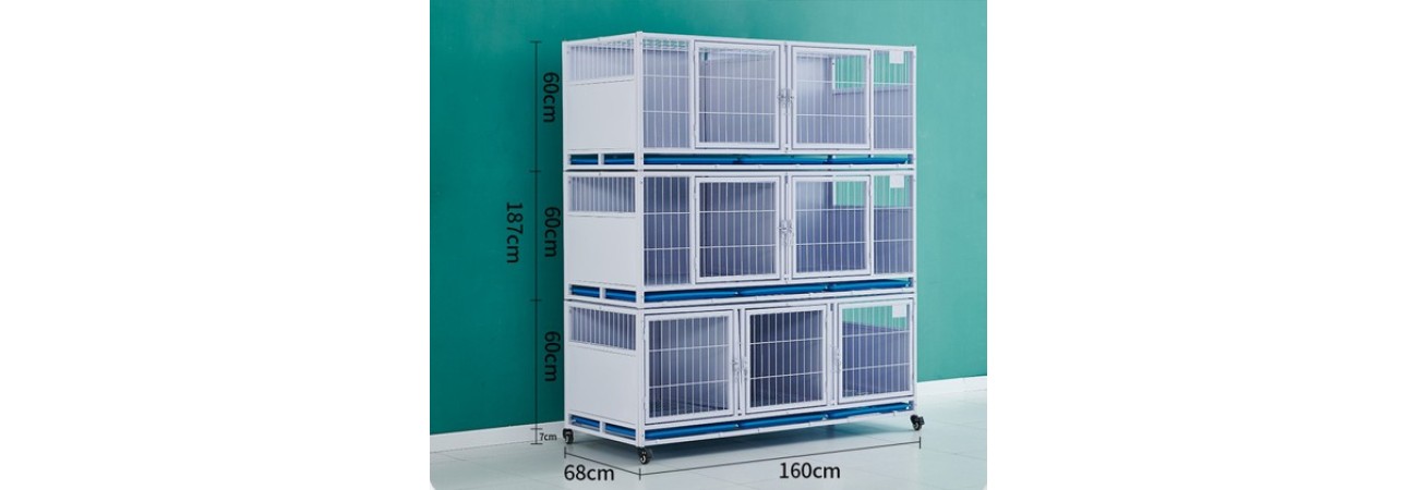 Veterinary Isolation Cage For Infectious Disease Pets